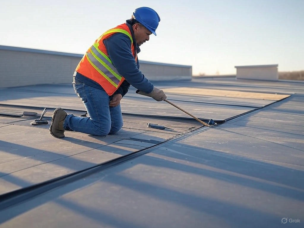 Flat roof Installation 3